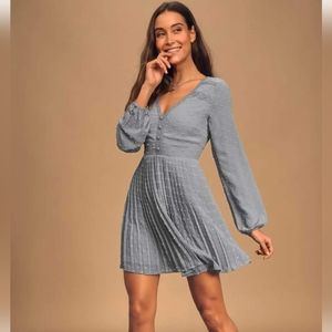 Lulu's Blue Mini Dress